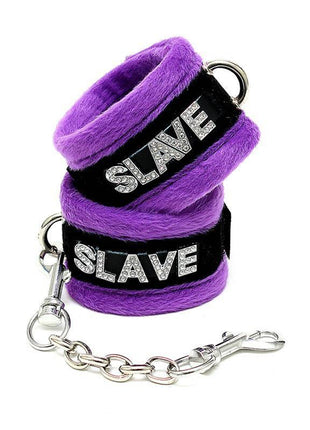 Handcuffs and Eyemask Purple