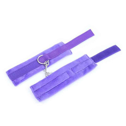 Handcuffs with Velcro Purple