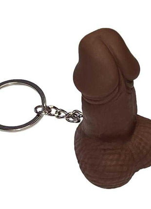 Hard Rubber Penis-Shaped Keychain for Parties