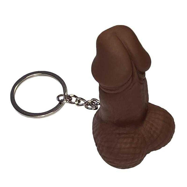Hard Rubber Penis-Shaped Keychain for Parties