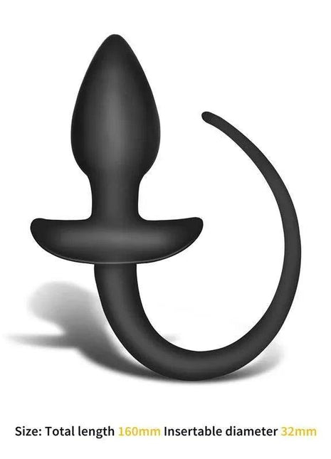 Harthley Butt Plug with 16cm skin-safe silicone and playful faux fur tail for comfortable, versatile intimate play