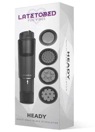 Heady stimulator multi-head black with ergonomic design