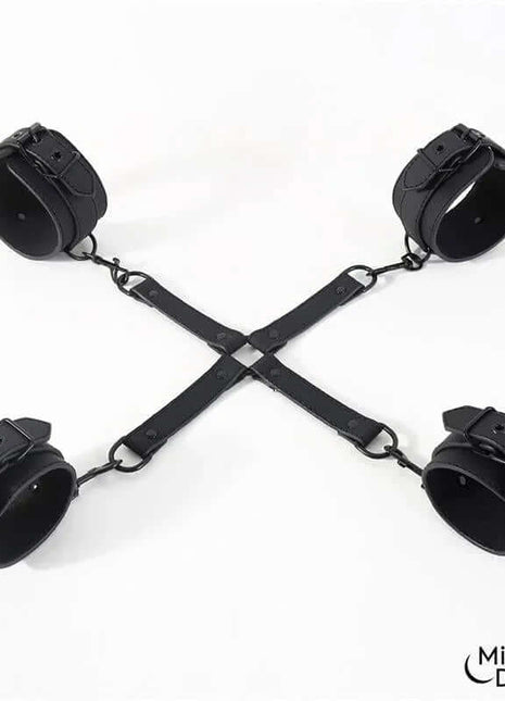 Hogtie Cross Bar Hand and Ankle Cuffs