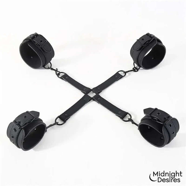 Hogtie Cross Bar Hand and Ankle Cuffs