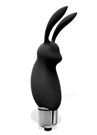 Hopye black silicone rabbit vibrating bullet for dual stimulation