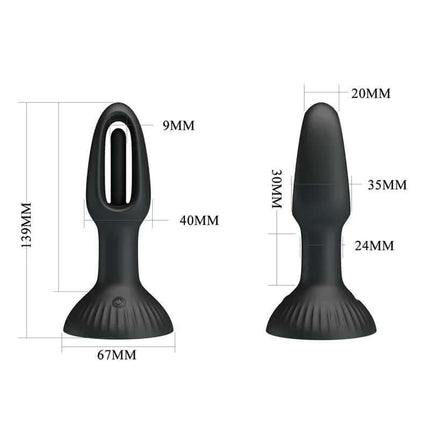 Hubert Anal Plug with 7 Wiggling