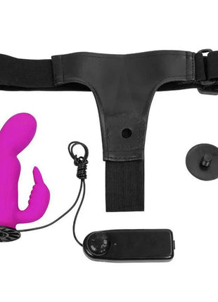 Hymax Strap-On Harness Multi-Speed Vibe with Rabbit and Remote Control