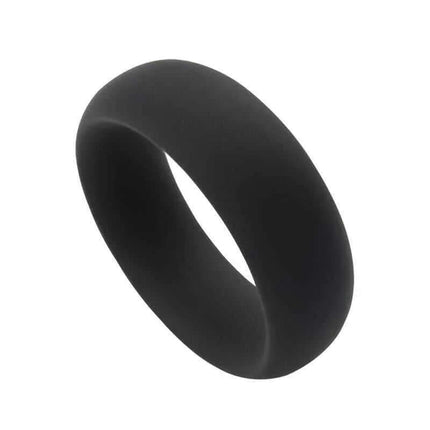 Infinity Black Silicone Ring L