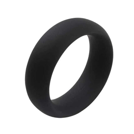 Infinity Black Silicone Ring L