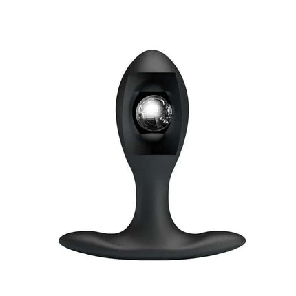 Inflatable Anal Plug with Internal Ball Weight