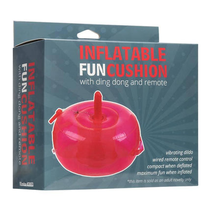Inflatable Vibrating Cushion with Dildo and Remote Ding Dong