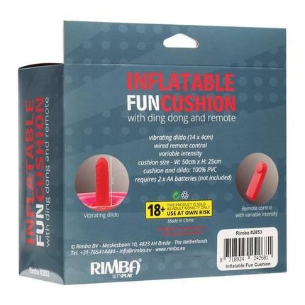 Inflatable Vibrating Cushion with Dildo and Remote Ding Dong
