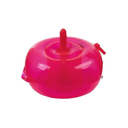 Inflatable Vibrating Cushion with Dildo and Remote Ding Dong