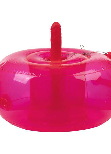 Inflatable Vibrating Cushion with Dildo and Remote Ding Dong