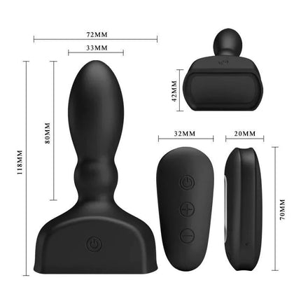 Inflatable Remote Control Anal Plug - Mr. Play