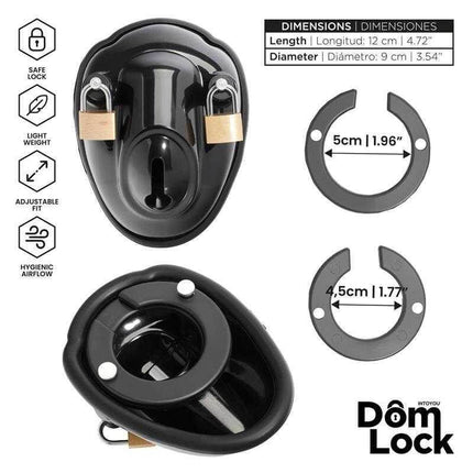 Inmate Chastity Cage with Spacers for Men
