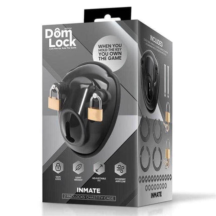 Inmate Chastity Cage with Spacers for Men