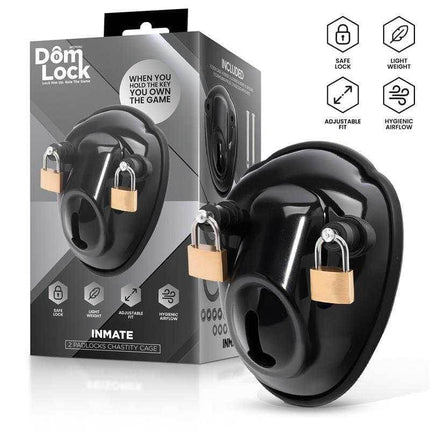 Inmate Chastity Cage with Spacers for Men