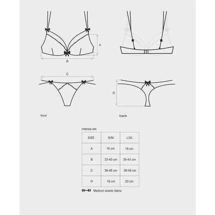 Intensa 2 Pieces Set Black