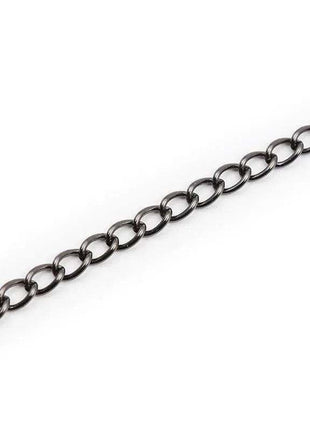 Black Japanese nipple clamps with adjustable chain for intimate pleasure