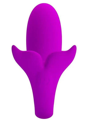 Jayleen Stimulator with APP Control in bright magenta, with a smooth elongated oval head and flared petal-shaped body.