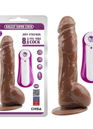 Jeff Stryker Vibrating Dildo 8.9 Brown