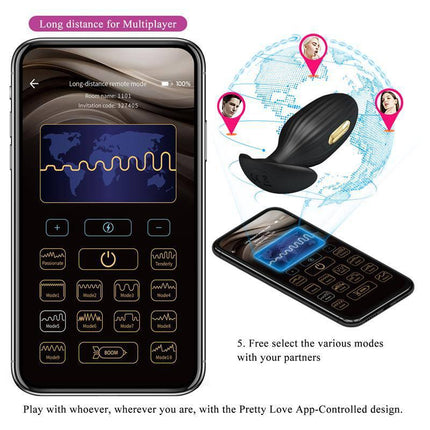 Jefferson Vibro Electroshock Anal Plug with App