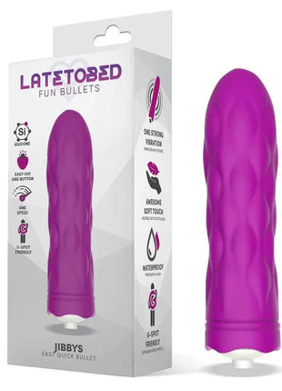 Jibbys Easy Quick Vibrating Bullet Silicone Purple