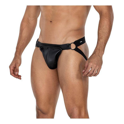 JOCKSTR4P02 Jockstrap Jock snap Black S M
