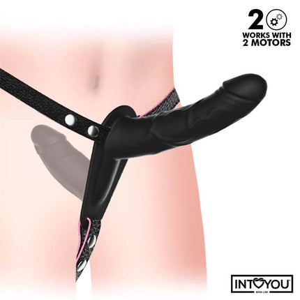 Jordan Strap-on with Double Vibrating Dildo and Remote