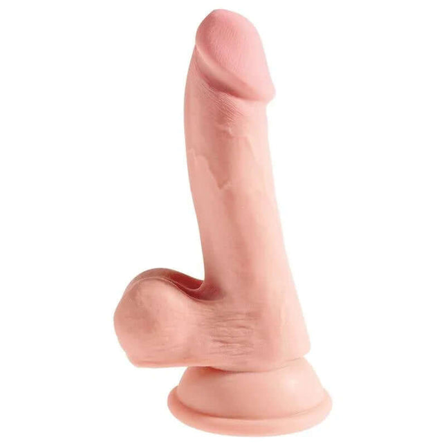 Triple Density Dildo with Testicles 6.5