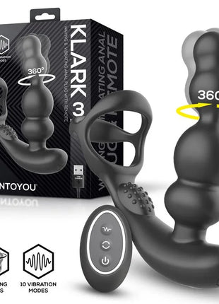Klark Waving Vibrating Plug with Remote