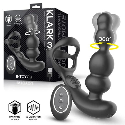 Klark Waving Vibrating Plug with Remote