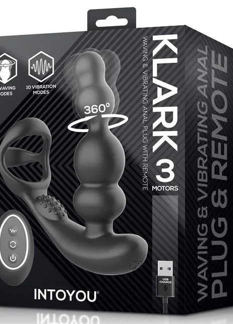 Klark Waving Vibrating Plug with Remote
