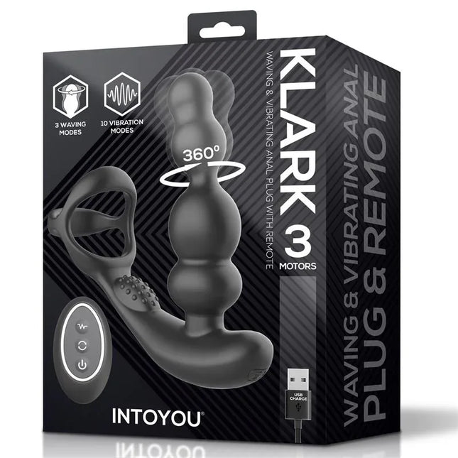 Klark Waving Vibrating Plug with Remote