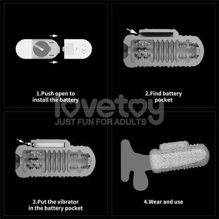 Knights Ring Vibrating Dual Purpose Sleeve Drip