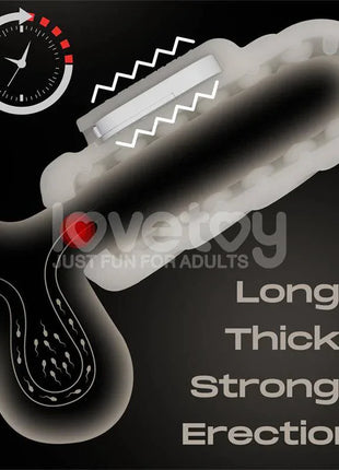 Knights Ring Vibrating Sleeve Dual Purpose