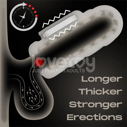 Knights Ring Vibrating Sleeve Dual Purpose