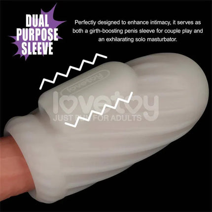 Knights Ring Vibrating Sleeve Dual Purpose