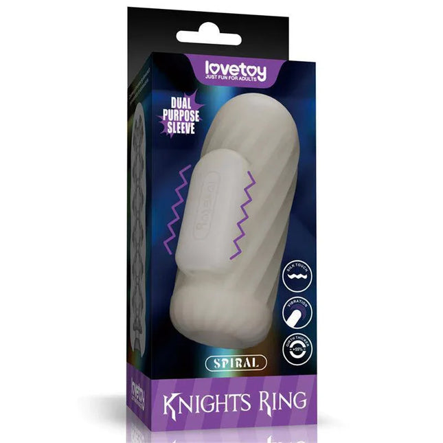 Knights Ring Vibrating Sleeve Dual Purpose