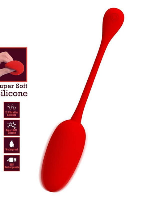 Knucker Vibrating Egg Red