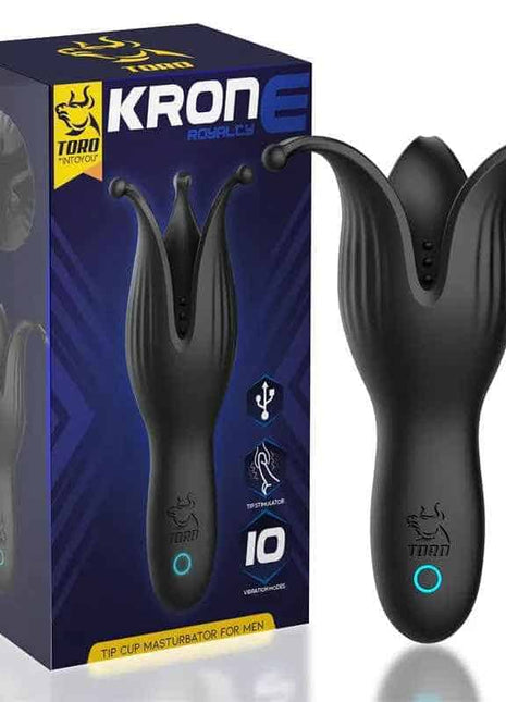 Krone Tip Cup Masturbator for Men Silicone USB - Secretsextoys.store