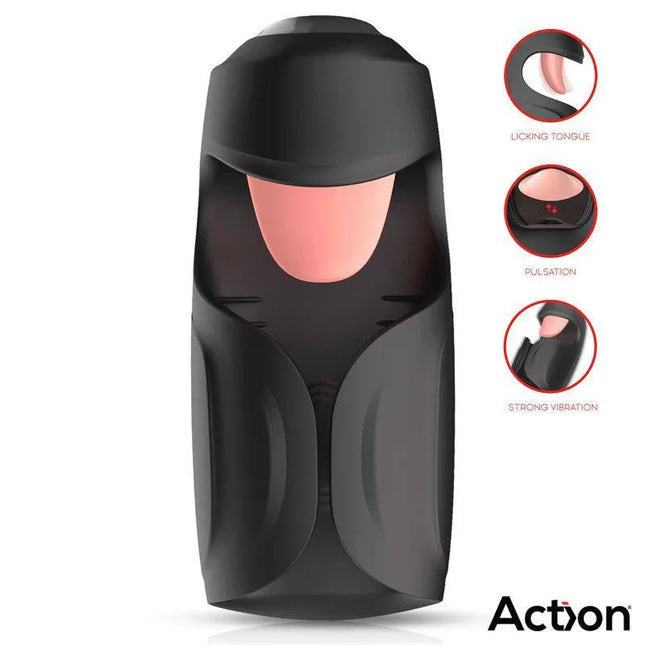 Kubex Masturbator with Licking Tongue, Pulsation and Vibration