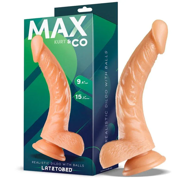 Kurt Realistic Dildo with Testicles 24cm