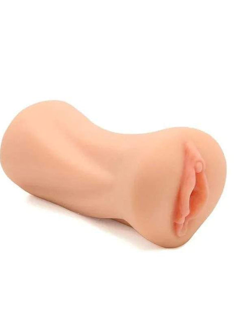 Kylie Church Realistic Male Masturbator Vagina in peach-toned soft material with a realistic vaginal opening and smooth exterior