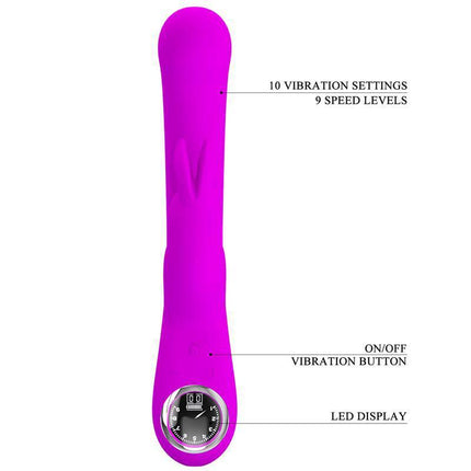 Lamar Vibrator G-Spot Rabbit Violet