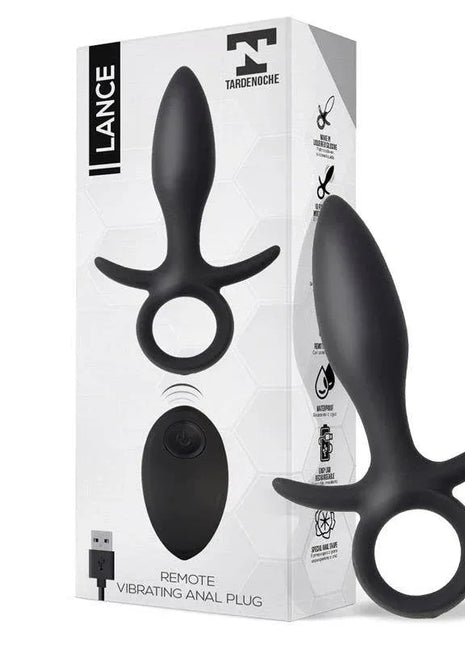 Lance Anal Plug Remote Control Liquified Silicone USB