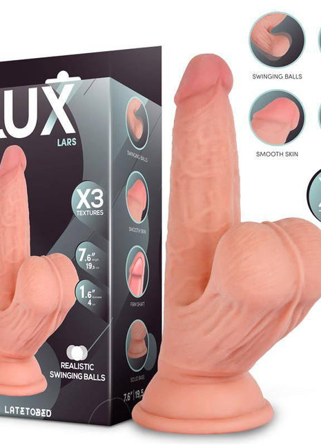 Lars Triple Density Dildo with Swinging Balls 7.6