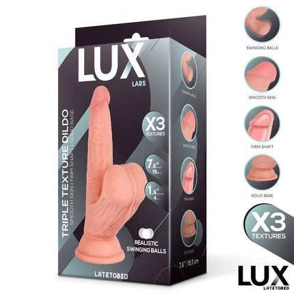 Lars Triple Density Dildo with Swinging Balls 7.6