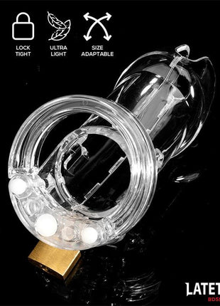 Chastity Penis Cage Long Clear